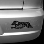Love Mini Aussie Agility Car Decals