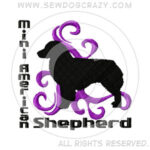 Embroidered Miniature American Shepherd Shirts