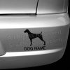 Custom Weimaraner Car Decals