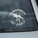 Funny Weimaraner Agility Car Window Stickers