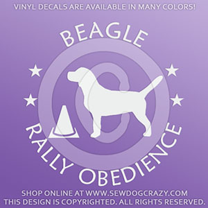 Beagle RallyO Stickers
