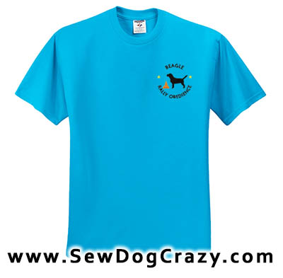 Embroidered Beagle Rally Obedience Tshirts