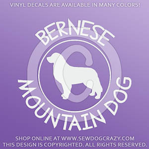 Bernese Mountain Dog Decals