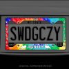 Pug Agility License Plate Frame
