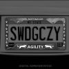 Rottweiler Agility Dog License Plate Frames