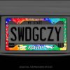 Rottweiler Dog Agility License Plate Frames