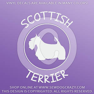 Scottish Terrier Vinyl Decals