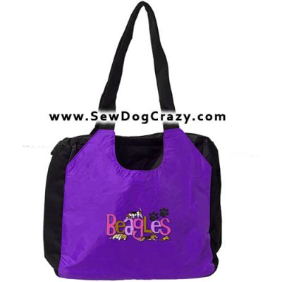Embroidered Beagle Lover Bag
