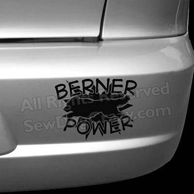 Berner Dog Sports Car Decals
