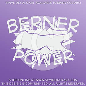 Bernese Mountain Dog Power Vinyl Decals