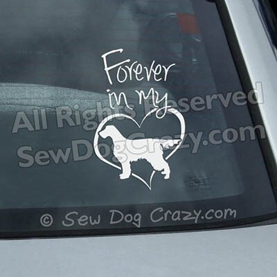 Forever In My Heart Gordon Setter Window Decals