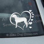 Love Irish Wolfhounds Window Stickers