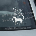 Forever In My Heart Irish Wolfhound Decal