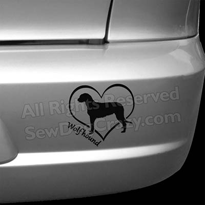 Love my Irish Wolfhound Bumper Sticker