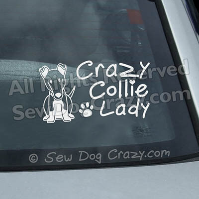 Funny Smooth Collie Car Window Stickers