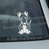 Cartoon Smooth Collie Window Decals