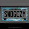 My Dog Loves Dock Diving License Plate Frame