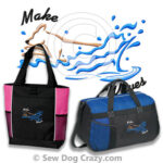 Embroidered Dog Diving Bags