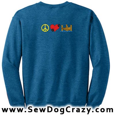 Peace Love Dock Diving Sweatshirt