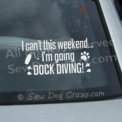 Weekend Dock Diving Window Decals