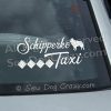 Schipperke Taxi Window Decals