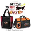 Embroidered Sheltie fast bags