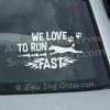Lure Coursing Basenji Window Stickers