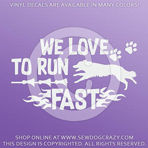 Lure Coursing Border Collie Decals