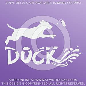 Dock Diving Labrador Window Sticker
