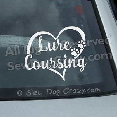 Love Lure Coursing Car Window Decal
