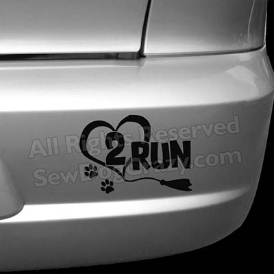 Love to Run Bumper Sticker