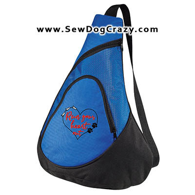 Embroidered Heart Lure Coursing Bag