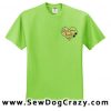 Embroidered Heart Lure Coursing TShirts