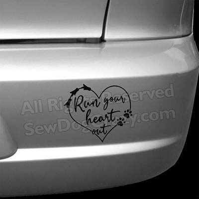 Heart Lure Coursing Decals