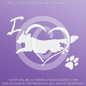 Love Toller Dog Sports Decal