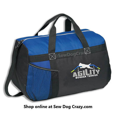Agility Border Terrier Duffel Bag