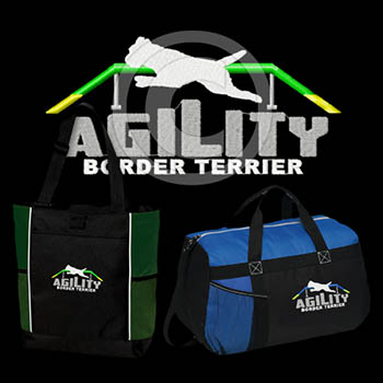 Embroidered Border Terrier Agility Bags