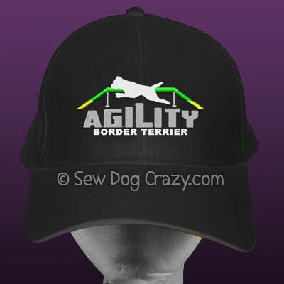Embroidered Border Terrier Agility Hats