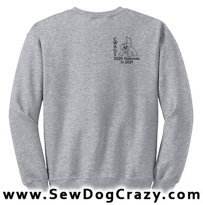 C-WAGS Nationals Logo Embroidered Sweatshirt – Sew Dog Crazy