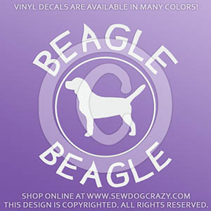 Vinyl Beagle Stickers