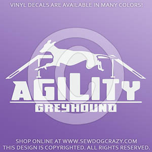 Agility Greyhound Dog Walk Decal