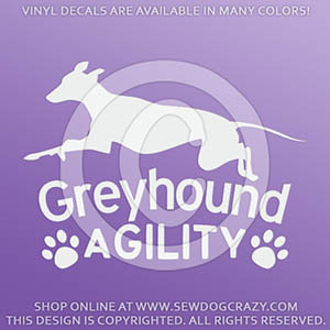 Greyhound Agility Decal