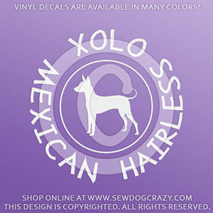 Xoloitzcuintli Vinyl Stickers