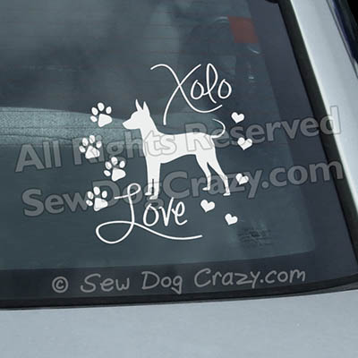 Love Xolos Car Window Stickers