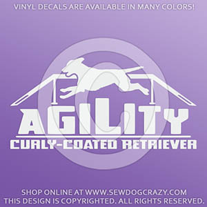 Curly Coated Retriever Agility Decals