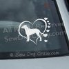 Love Curly Coated Retrievers Car Window Sticker