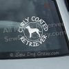Vinyl Curly Coated Retriever Stickers