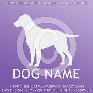Personalized Curly Coated Retriever Decals