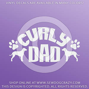 Curly Dog Dad Decal