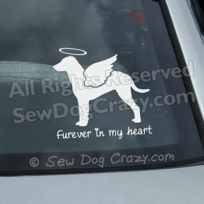 Angel Curly Coated Retriever Decals